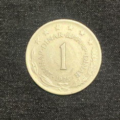 Moneda 1dinar 1975 Iugoslavia