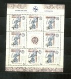 ROMANIA 2008 - SUMMITUL NATO-BUCURESTI - FOLIO ARGINT, MNH - LP 1798a, Nestampilat