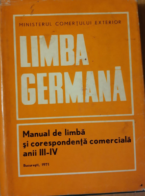 LIMBA GERMANA Manual de corespondenta comerciala foto