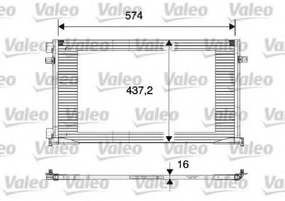 Condensator / Radiator aer conditionat RENAULT TRAFIC II caroserie (FL) (2001 - 2014) VALEO 817577