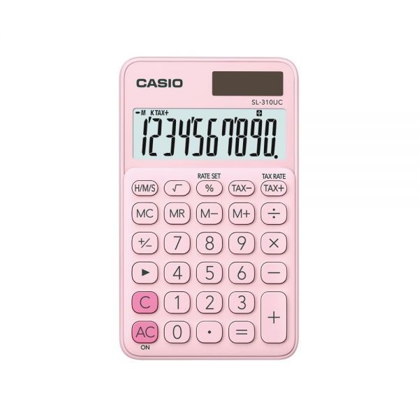 Calculator portabil 10 digits Casio SL-310UC roz