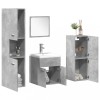 VidaXL Set mobilier de baie, 5 piese, gri beton, lemn prelucrat 3324876