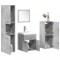 vidaXL Set mobilier de baie, 5 piese, gri beton, lemn prelucrat 3324876