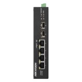 Switch 4 porturi Gigabit PoE, 2 porturi uplink SFP - HIKVISION DS-3T0506HP-E-HS