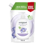 Cumpara ieftin Rezerva sapun lichid cu seminte de in si lapte din orez Purple Bouquet, 750ml, Elmiplant