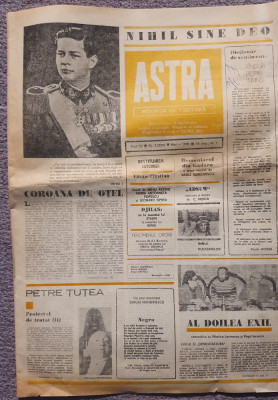 Revista Astra, revista de cultura, nr 5, mai 1990, 16 pag foto