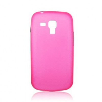 Husa Plastic TPU Samsung Galaxy S3 Mini (i8190) 0,5 mm Roz foto