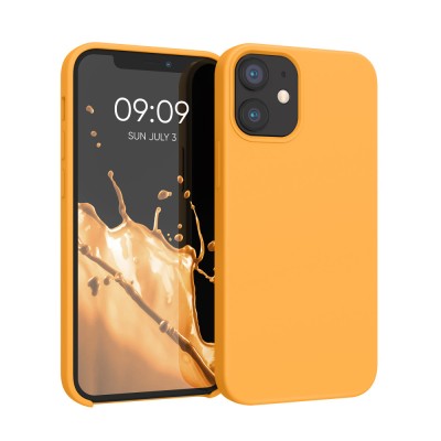 Husa pentru Apple iPhone 12 Mini, Silicon, Portocaliu, 52640.217 foto