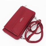 Cumpara ieftin Portofel si port telefon rosu H6017 07