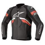 Cumpara ieftin Geaca Moto Piele Alpinestars GP Plus V3 Rideknit, Negru/Rosu/Alb, Marime 50