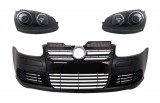 Bara fata cu faruri VW Golf 5 si Jetta R32 Look, negru lucios