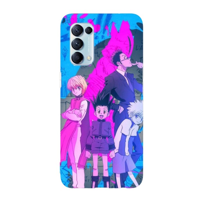 Husa compatibila cu Oppo Find X5, Viceversa, model Neon Team Hunter x Hunter, Silicon, TPU