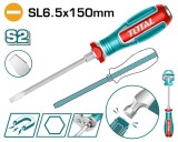Surubelnita dreapta de impact TOTAL SL6.5x150 mm, otel S2