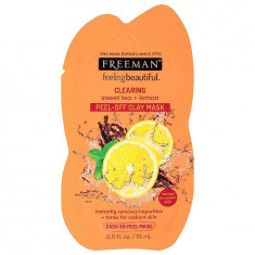 Masca de curatare antioxidanta FREEMAN Clearing Sweet Tea + Lemon Clay Mask, 15 ml foto