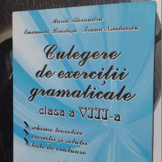 CULEGERE DE EXERCITII GRAMATICALE CLASA A VIII A ALEXANDRU BRASLASU NICOLAESCU