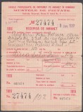 ROMANIA CASE DE AMANET RECIPISA AMANET MUNTELE DE PIETATE BUCURESTI 3 OCT.1916