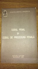 Codul penal si codul de procedura penala - Editura Cutuma 1992