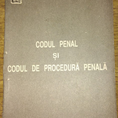 Codul penal si codul de procedura penala - Editura Cutuma 1992