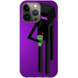 Husa compatibila cu Apple iPhone 12, iPhone 12 Pro model Enderman, Silicon, TPU, Viceversa, Transparent, Carcasa