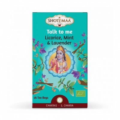 Ceai Shotimaa Chakras - Talk to Me - lemn dulce, menta si lavanda bio 16dz foto