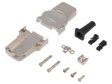 Carcasă D-Sub 9pin și 15pin din metal, ecranată, cu răsucire