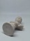 Statueta din ipsos, bust roman. - 4