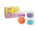 Plastilina non-toxica Kinder cu sclipici pentru copii 2+