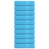 vidaXL Prosoape de m&acirc;nă 10 buc turcoaz 50x100 cm 360 g/m&sup2; 100% bumbac