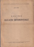 Carti Const. Drimba - Lectii de ecuatii diferentiale, 168 pagini, 1958, 18x25 cm, Limba Romana, Format Brosate, Stare Buna