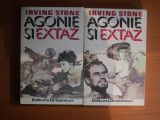 AGONIE SI EXTAZ VOL. I - II de IRVING STONE , Bucuresti 1993