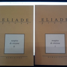Mircea Eliade, Noaptea de sanziene (2 volume)