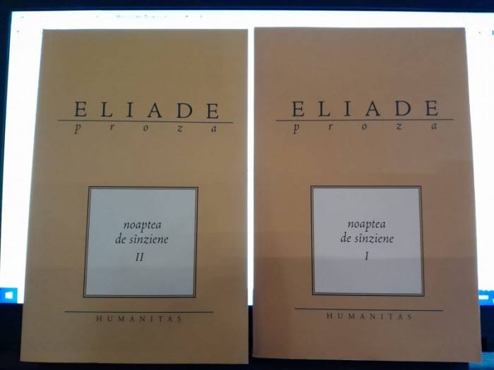 Mircea Eliade, Noaptea de sanziene (2 volume)