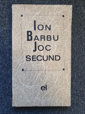 JOC SECUND - Ion Barbu foto