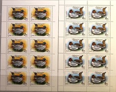 UNGARIA 1988 Carnet cu 2 blocuri de timbre tema RATE(2x5=10)-Mi 3972+3974,MNH