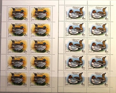 UNGARIA 1988 Carnet cu 2 blocuri de timbre tema RATE(2x5=10)-Mi 3972+3974,MNH foto