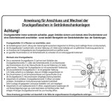 Aufkleber &quot;Anweisung&quot; nach BGR 228