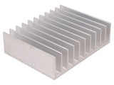 Radiator de Aluminiu cu Aripioare 100x124x35mm
