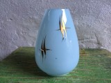 Design / Vintage - Abajur albastru mijlocul secolului XX pentru lustra lampa veioza sau aplica !