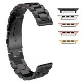 Curea din metal, compatibila Apple Watch 9|8|7|6|5|4|3|2|1 Series, 41mm|40mm|38mm, Black