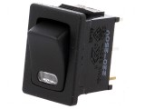 Rocker Switch SPST 2 ON-OFF 10A/250VAC Negru R13-66-AC 250V