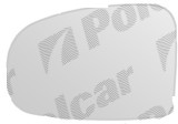 Geam oglinda exterioara Toyota IQ (Aj1) 2009-, Toyota Prius+ (Xw30), 01.2012-, Prius (XW30) 05.2009-01.2016, Toyota Verso-S, 03.2011-, Partea Dreapta