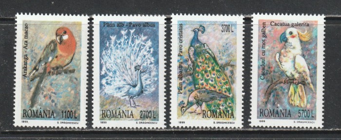 Romania 1999 - #1482 Pasari Decorative 4v MNH