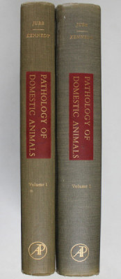 PATHOLOGY OF DOMESTIC ANIMALS , VOLUMES I - II by K. V. F. JUBB and PETER C. KENNEDY , 1963 foto