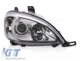 Far drept reflector potrivit pentru Mercedes ML W163 2001-2005 cu baza cromata Performance AutoTuning