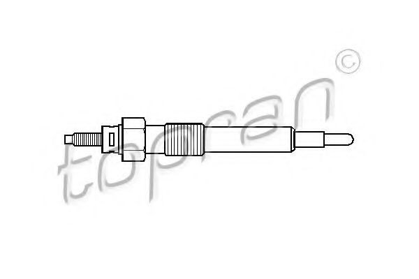 Bujie incandescenta OPEL ASTRA F Hatchback (53, 54, 58, 59) (1991 - 1998) TOPRAN 205 667