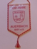 Fanion (vechi) fotbal - TSV ROT-WEISS AUERBACH (Germania) aniversare 100 de ani