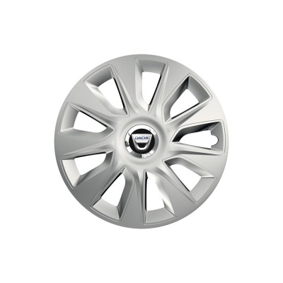 Set 4 capace roti Cu Inel Cromat Stratos R16 pentru gama auto Dacia foto