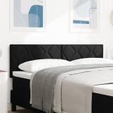 vidaXL Cap de Pat LED Set de 2 Negru Țesătură 160 cm Cap de Pat LED