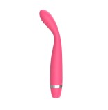 Vibrator Slim Punctul G, 10 Moduri Vibratii, Silicon, USB, Roz, 17.5 cm, Guilty Toys