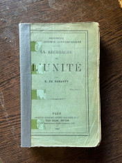 E. de Roberty La Recherche de L Unite (1893) foto